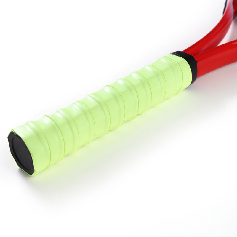 Non-slip Tennis Racket PU Tennis Overgrip Sweat-absorbent Belt Badminton Grip Sports Sweat-absorbent Tennis Accessories: Fluorescent green