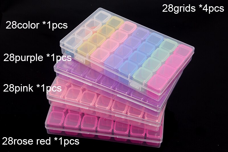 Transparent Thread Box Household Sewing Thread Storage Box Suitcase Container Craft Spool Storage Box with tools Accessories: 28cpzr