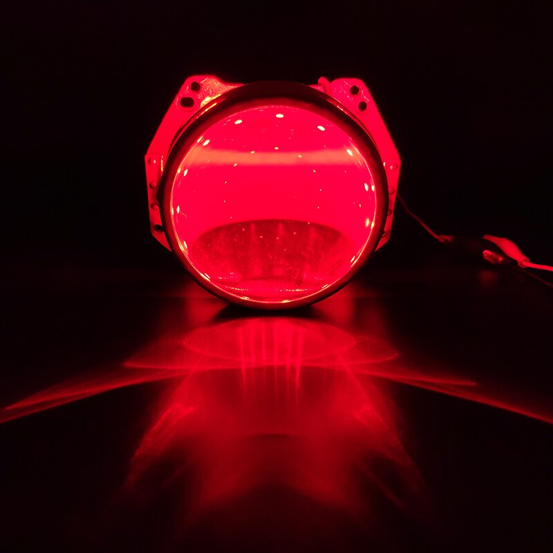 Dæmon øje led lys djævel øjne til 3 2.5 tommer bil hoved lys projektor linse motorcykel hid xenon hella  q5 wst 360 grad smd