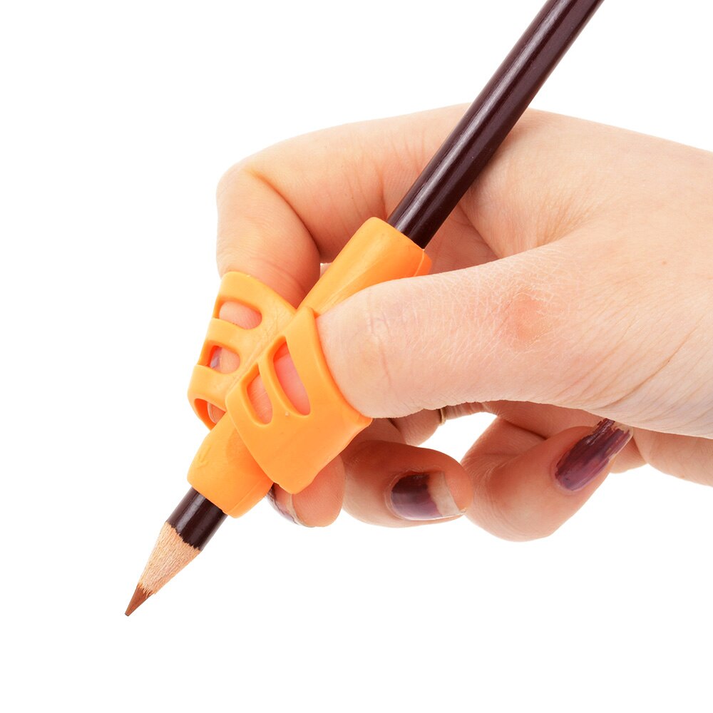 Kinderen Potlood Houder een Pen Correctie Tool Schrijven Aid Grip Houding Siliconen Correctie Praktijk Apparaat Houdingen Grip 3/6 /9 pcs