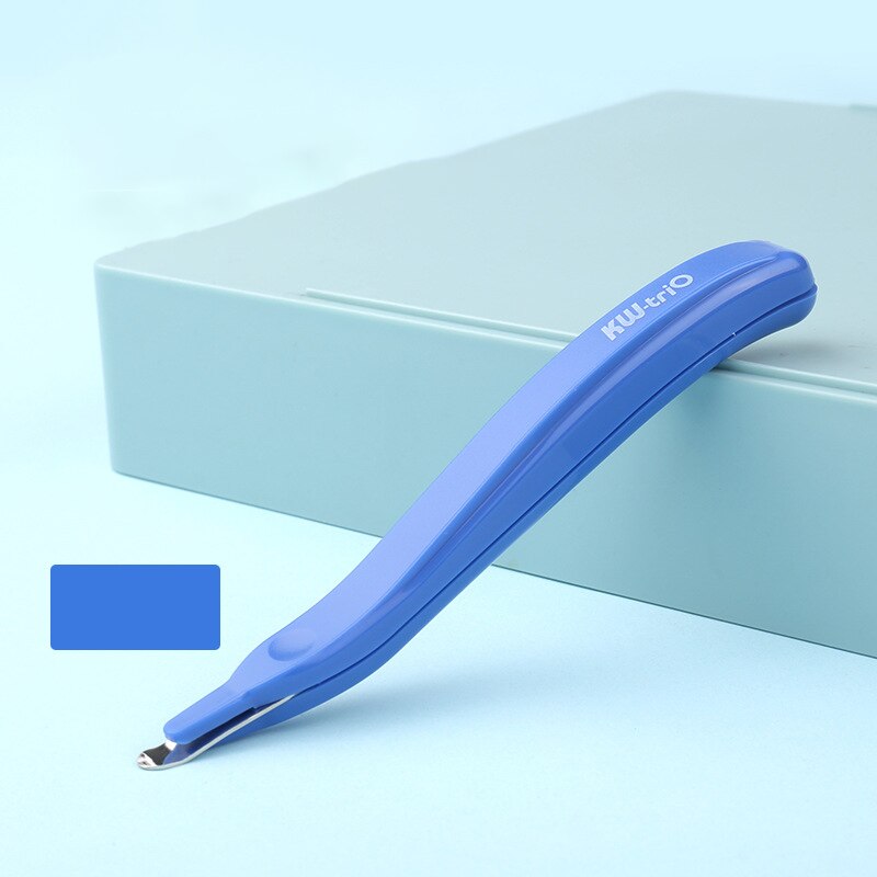 Grampo portátil agulha removedor removível magnética labor-saving ferramenta de remoção para ferramentas de escritório doméstico escola estacionária: Blue