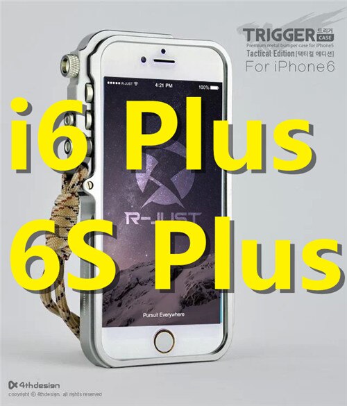 De lujo de gatillo de parachoques de Metal funda para iPhone 6x6 S 6 6 S 7 7 Plus 5 5S SE 4 4S de aluminio funda para el iPhone 7 caso