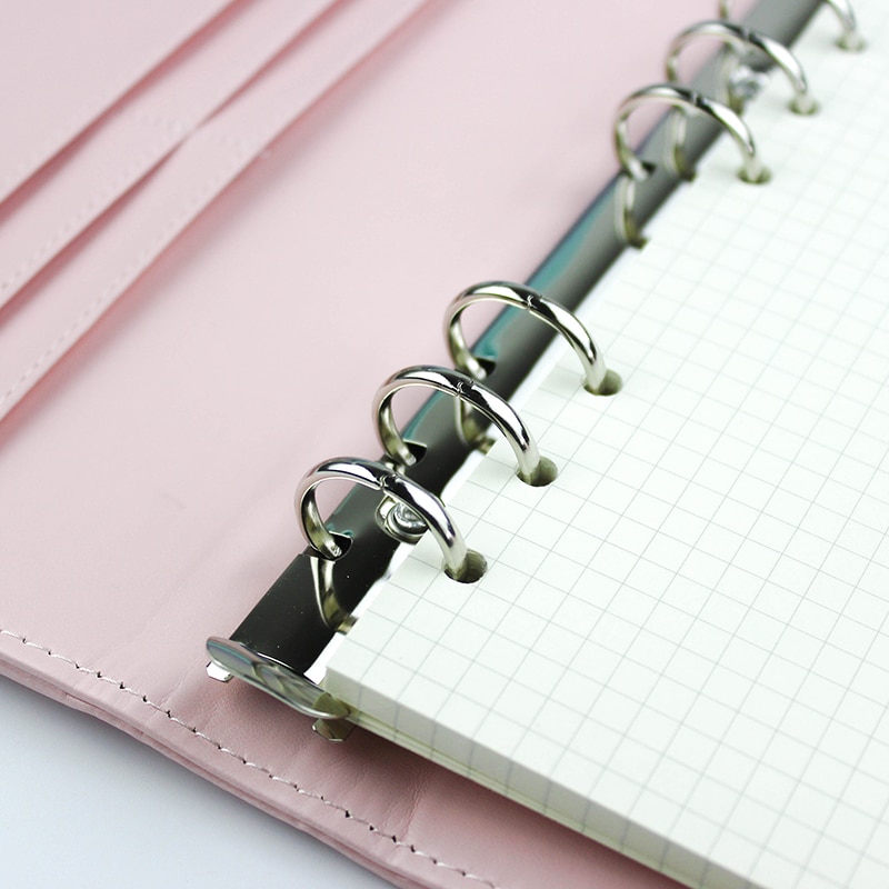 JIANWU Macarons PU liant A5 A6 cahier Journal livre de Calendrier planificateur journal feuilles mobiles liant mignon fournitures Scolaires