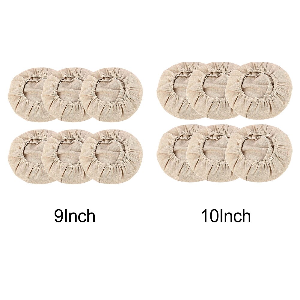 6 stk kjøkken surdeigsbaking brotform brødkurv tøyforing banneton glatt mykt tilbehør korrektur deksel rund deig