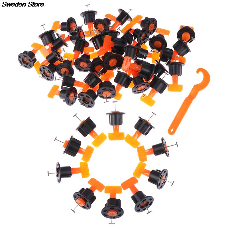 50 Pieces/package Reusable Horizontal Wedge Tile Spacer For Floor Tile Tile Leveling System Positioning Leveler Bracket