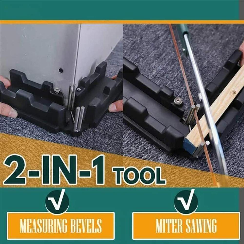 2-in-1 Mitre Measuring Cutting Tool - Measuring And Accessories Mitre Sawing Miter Cutting Saw Tool Angles F9f6