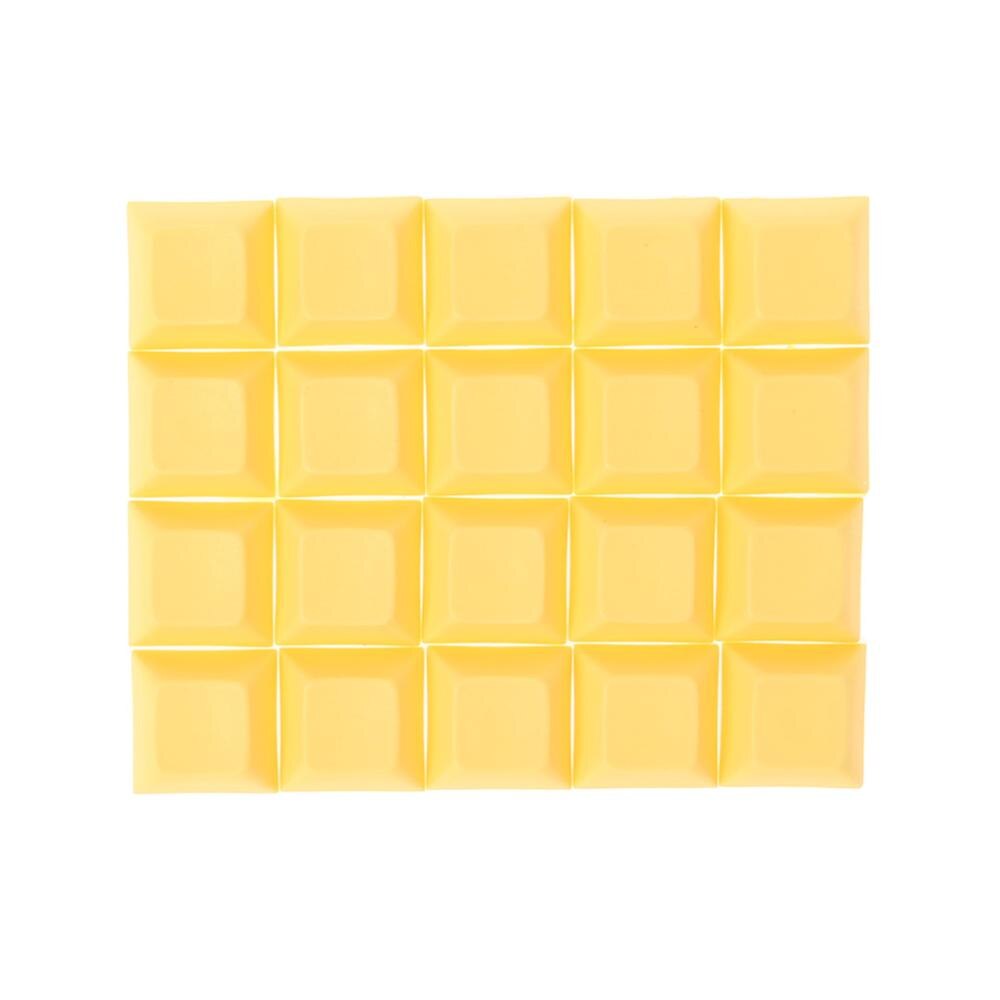 PBT Keycaps DSA 1u Blank Printed Keycaps For Gaming Mechanical Keyboard Grainy Obvious and Not Easy to Shine As ABS keycaps: YELLOW