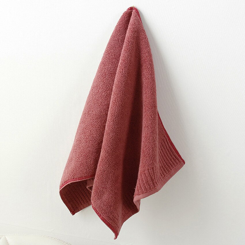 Dikke Grote Badhanddoek Katoenen Douche Gezicht Handdoeken Set Solid Home Badkamer Hotel Volwassenen Kids Toalha De Banho Serviette De bain: Wine Red / 3pcs Towel Set