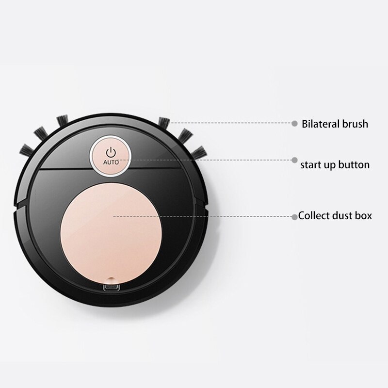 Smart Robot Vaccuum Cleaner USB Auto Cleaning Robot Suction Sweeper Robots for Home with Voice Function
