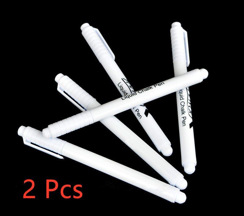 3/2/1 Pcs White Liquid Chalk Pen Marker Glass Windows Chalkboard Blackboard Liquid Ink Pen Used on Chalkboard Window White Pen: 2 Pcs