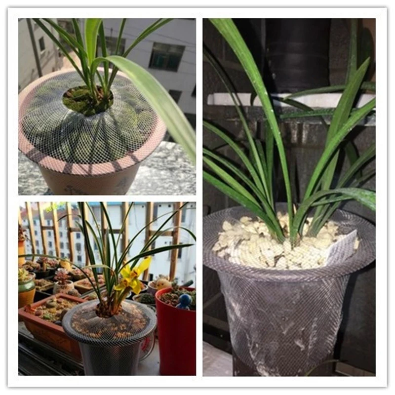 Rete anti-gatto per vasi da fiori da 5 m di lunghezza Rete da giardinaggio Custodia protettiva per vasi da fiori Copertura protettiva per piante Copertura in rete di nylon bianco