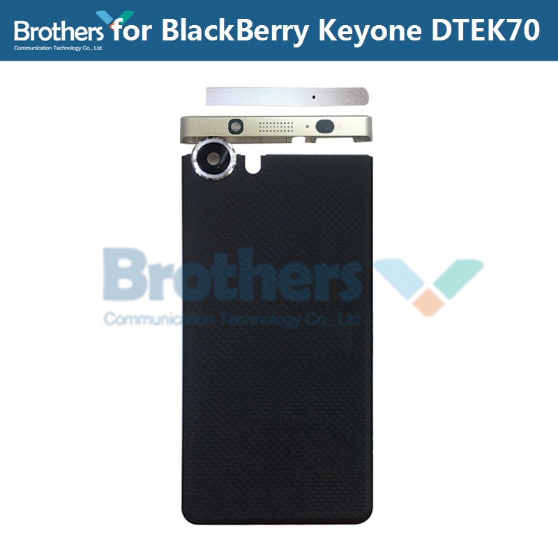 For BlackBerry KEYone DTEK70 DTEK 70 Back Cover Battery Door Housing Flake Top UP Bottom Cover BackCover Phone Replacement: Flake TopBack Silver