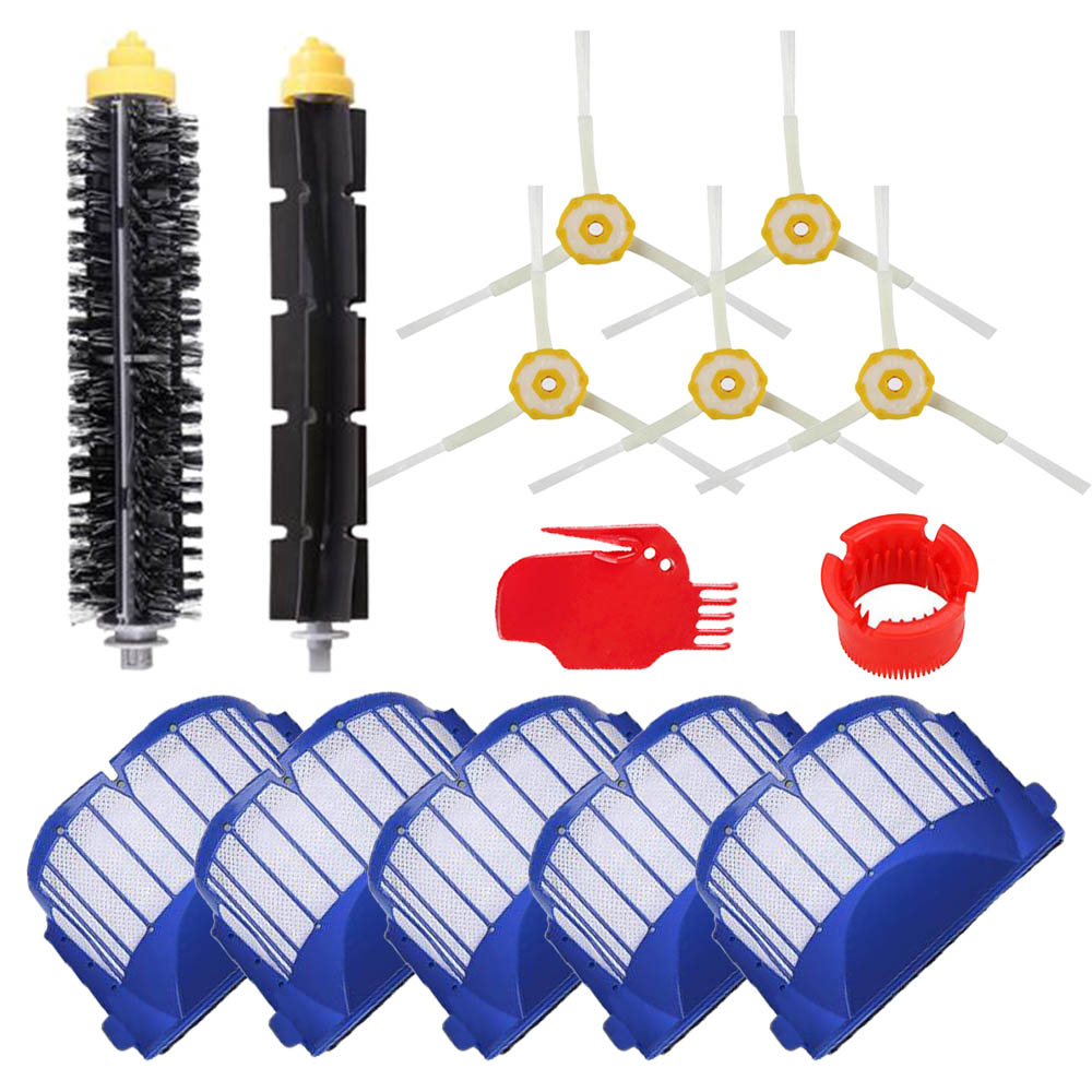 Aero Vac Filtri e Beater Pennelli di Setola e Spazzole Laterali per iRobot Roomba Serie 600 620 630 650 660 680 parti per Vaccum Cleaner: SMT108