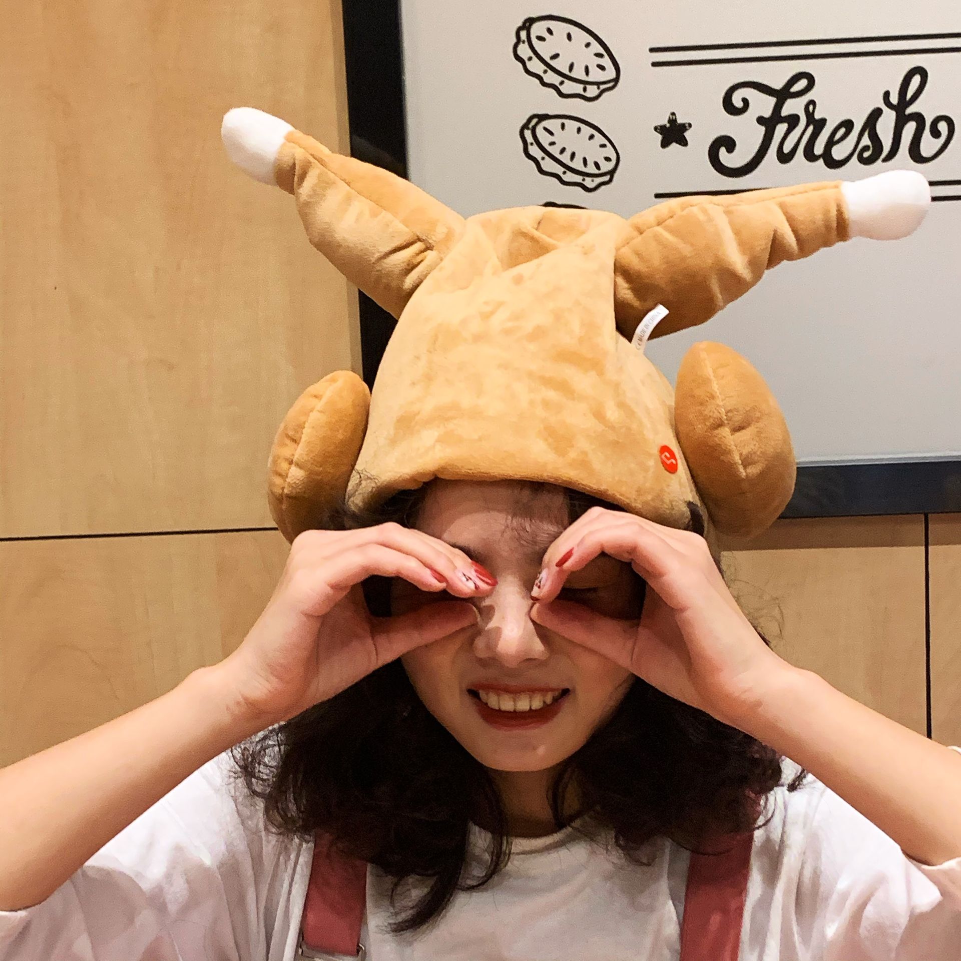 , divertido gorro de pollo, juguete de peluche, sombrero musical eléctrico, gorro de tiburón, juguete de felpa , juguete novedoso para niños