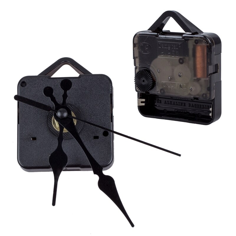 Quartz Clock Movement Mechanism Hour Hand DIY Repair Parts Kit &amp; Clock Movement Mechanism With Black Hour Minute Second Hand DIY