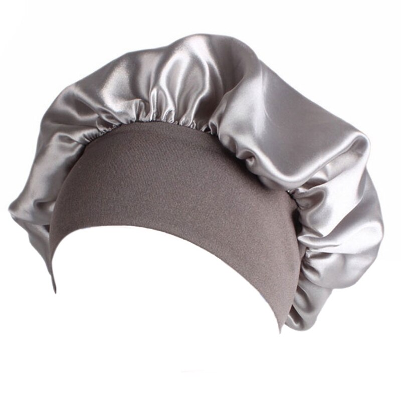 Mujeres Satin Sleep Cap cobertura completa suave gorro de noche para dormir gorra para quimioterapia Cap: S