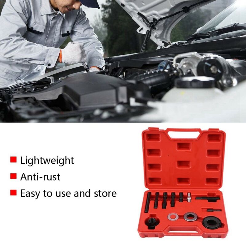 Pulley Puller&Installer 13 Pcs Kit Power Steering Pump Remover Alternators Tool