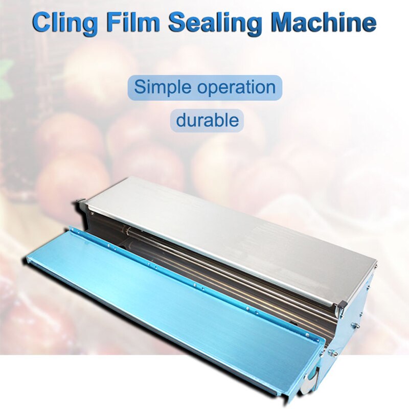 Supermarket vegetable and fruit fresh plastic wrap packaging machine Vegetable packing and sealing machine Cling film cutter