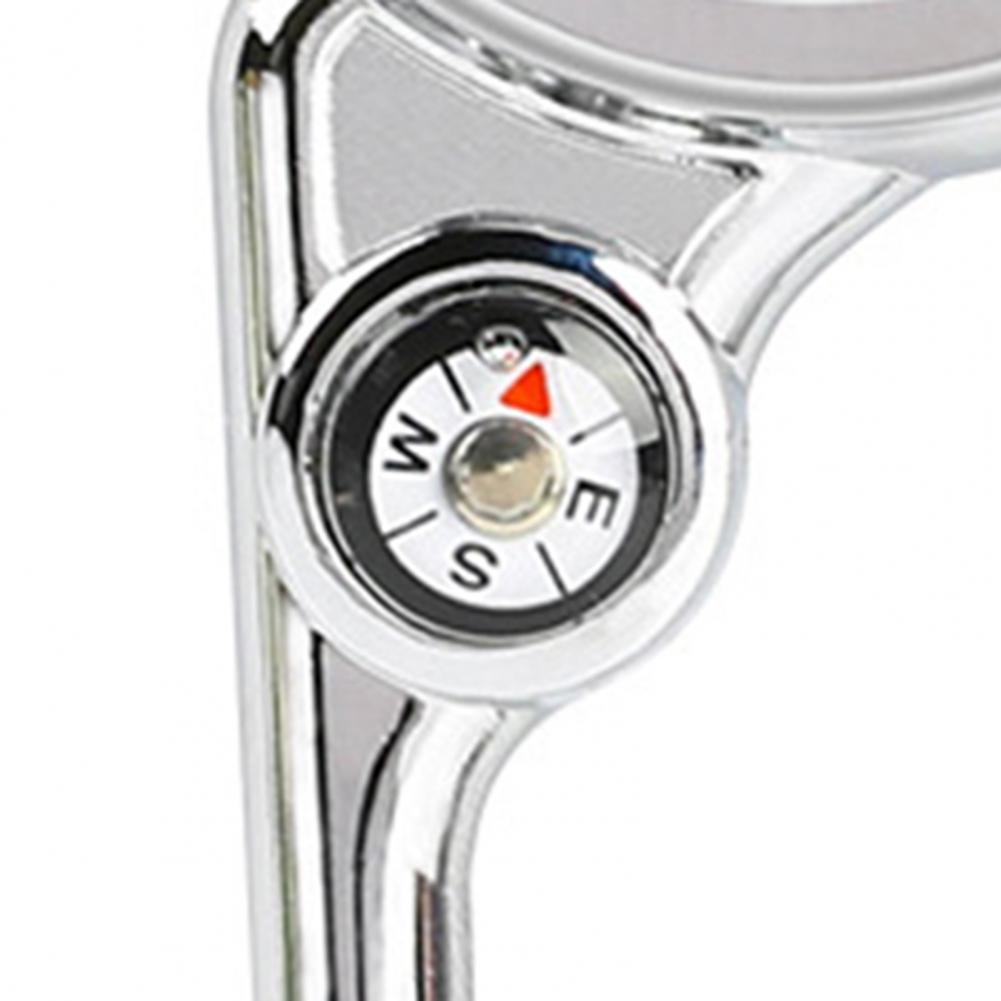 Digital Carabiner Watch Shock Resistant Waterproof Backpack Belt Clip on Watch Outdoor Compass Bottle Opener Luminous Clock