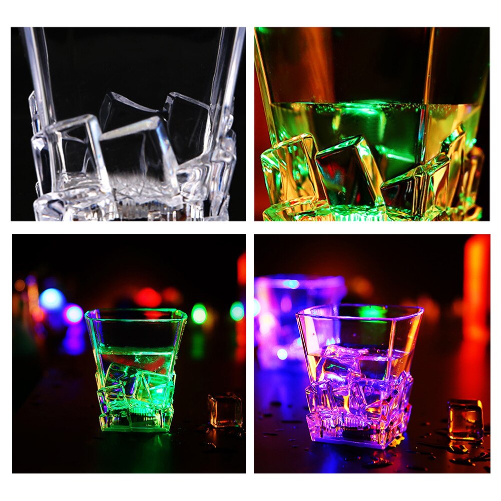 LED Automatische Blinkende Tasse, Sensor Licht hoch Becher Wein Bahre Glas Whiskey Schuss Trinken Glas Tasse für Weihnachten Party Bar Verein