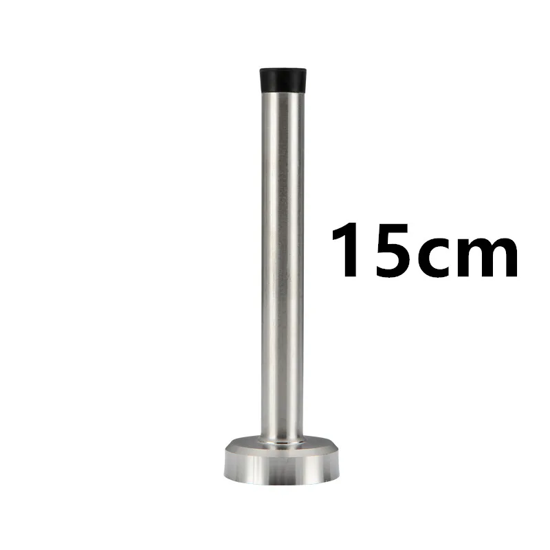 Rubber Wall Mounted Door Stopper Stainless Steel Door Stops Holder Catch Floor Fitting With Screws Bedroom Home Hardware: Yellow