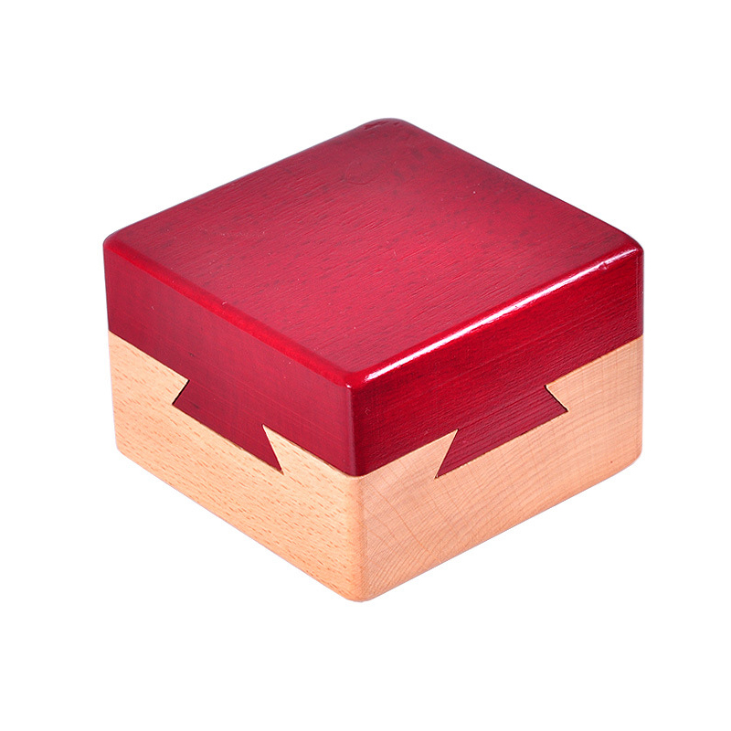 Unmöglichke Puzzlebox mit versteckten Fächern, 3D-Gehirnentaser aus Holz für Erwachsene und Kinder, Luban Lock Juegos De Ingenio Madera: Default Title
