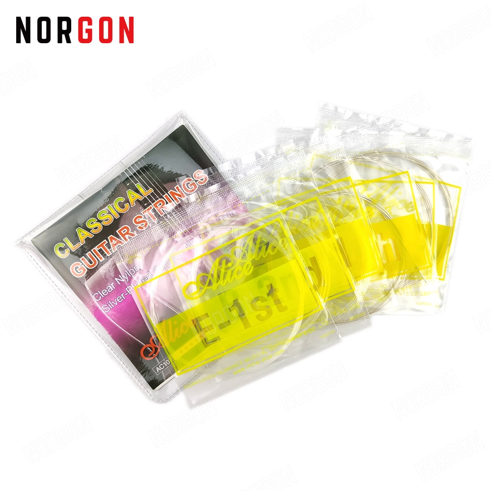 Alice Corde Della Chitarra Classica Principianti Chiaro/Nero nylon Parti di Chitarra e Accessori AC107 AC105BK AC107BK