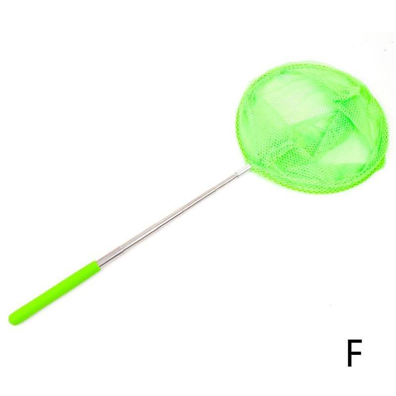 Kids Stainless Steel Telescopic Butterfly Net Extendable 34 Inches Long Anti Slip Grip For Catching Bugs Insect Fishing Toys: F