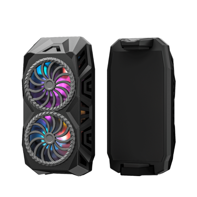 Uniwersalny telefon komórkowy Radiator telefon do gier Cooler regulowany przenośny uchwyt wentylatora Radiator dla iPhone 11Pro XS Max Samsung S10 S20 S8 S9 Huawei Xiaomi LG OPPO VIVO Redmi oneplus xperia: Black