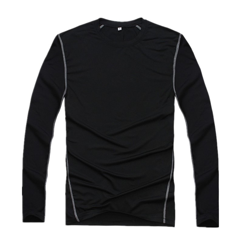 Men's Compression Shirts Tight Long Sleeve Base Layer for Gym Workout Fitness Crossfit Running Cycling Sportswear Tops