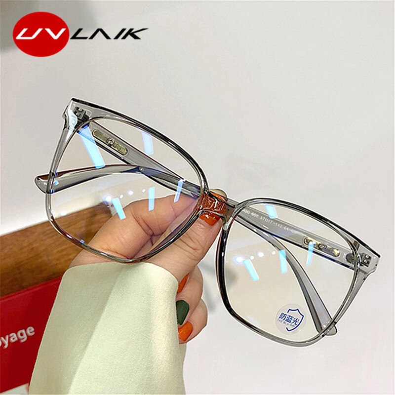 Uvlaik gennemsigtige optiske brilleramme blå lys blokerende briller fleksible vision pleje computer briller rammer