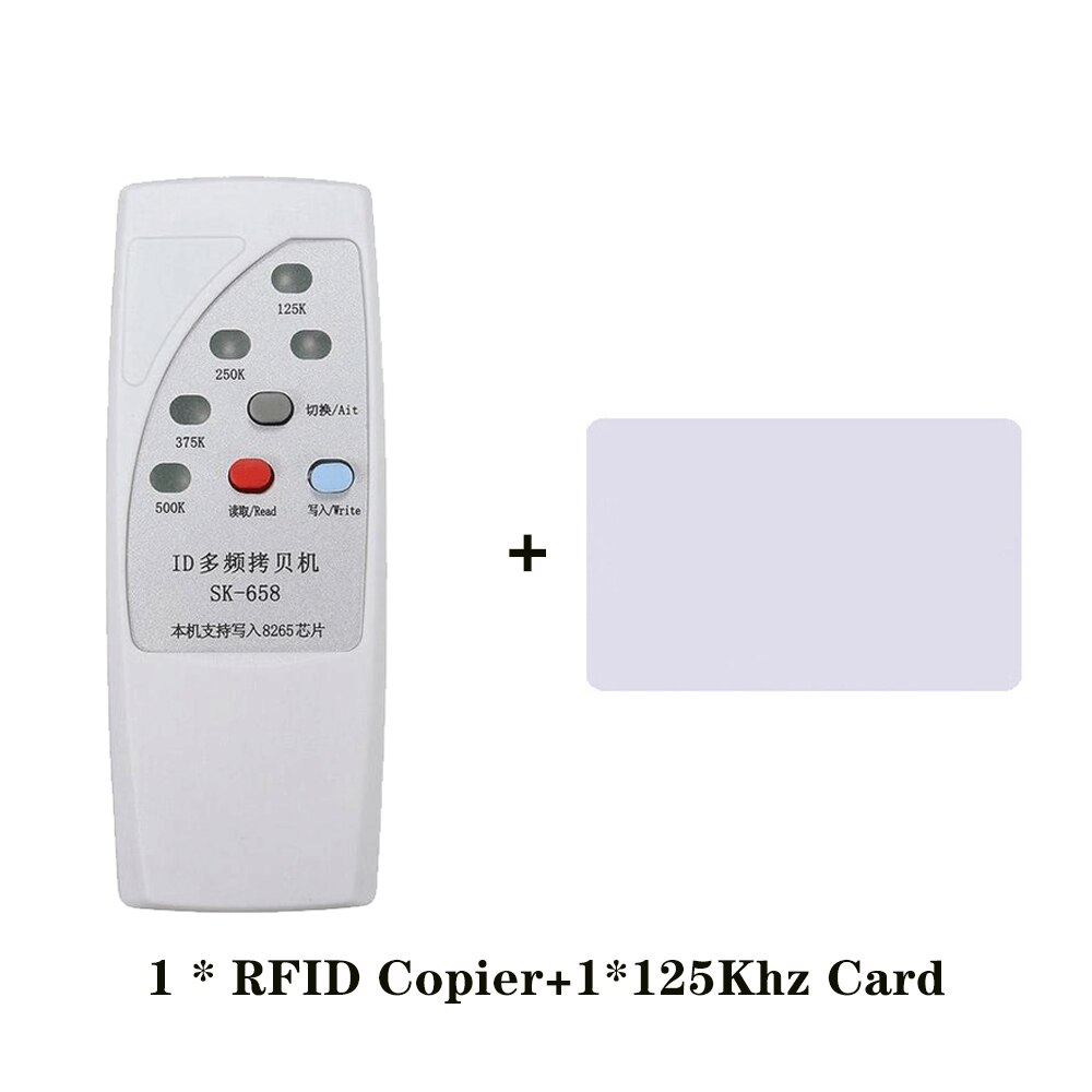 Handheld  em4305 t5577 rfid schrijver kopieermachine duplicator programmeur 125 khz 250 khz 375 khz 500 khz id tag kaart sleutelhangers lezer: 658-1 kaarten