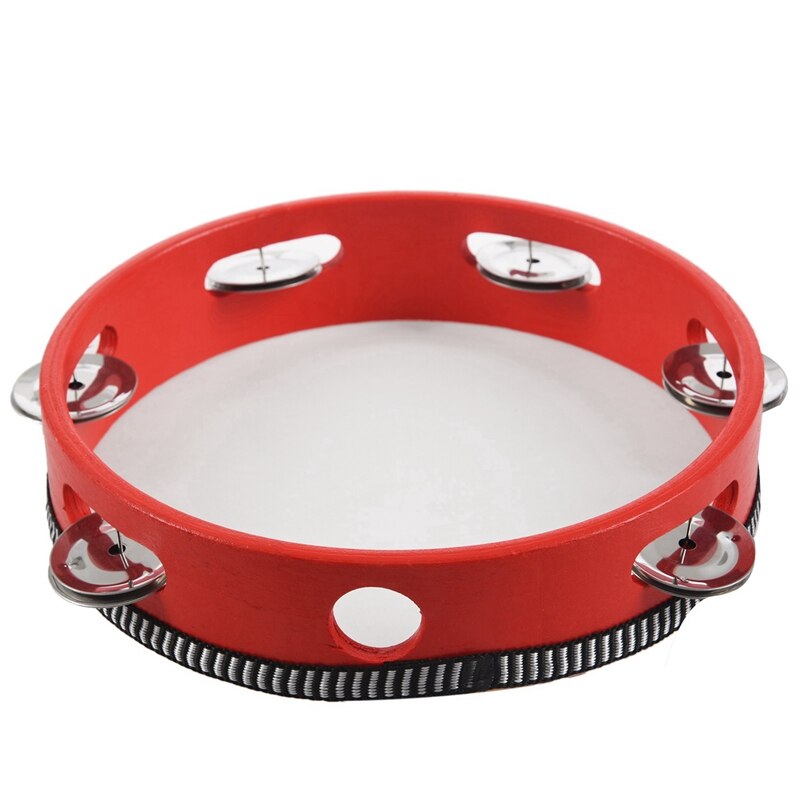 Lade Knoppen Keramische Deur Kast Handgrepen 32Mm Met 8Inch Musical Tamboerijn Tamborine Drum Ronde Percussie