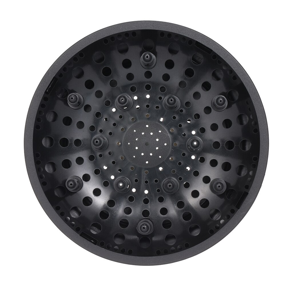 Cubierta del difusor del secador de pelo para salón, accesorio de estilismo rizado y ondulado, boquilla para secador de pelo Universal, accesorios para secadores de pelo: Style 1 Black