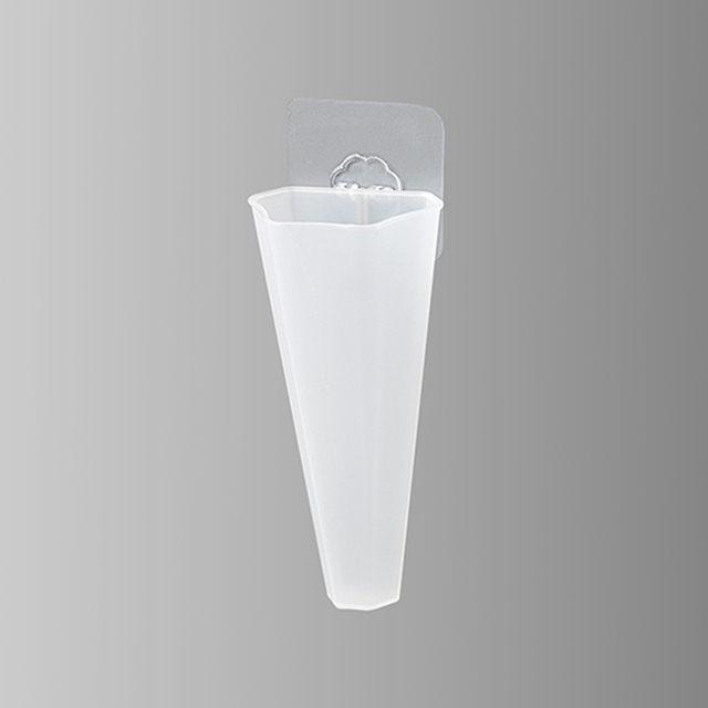 1pc Origami plastique Vase blanc Imitation céramique Pot de fleur panier de fleurs Vase décoration maison nordique décoration: Transparent 1