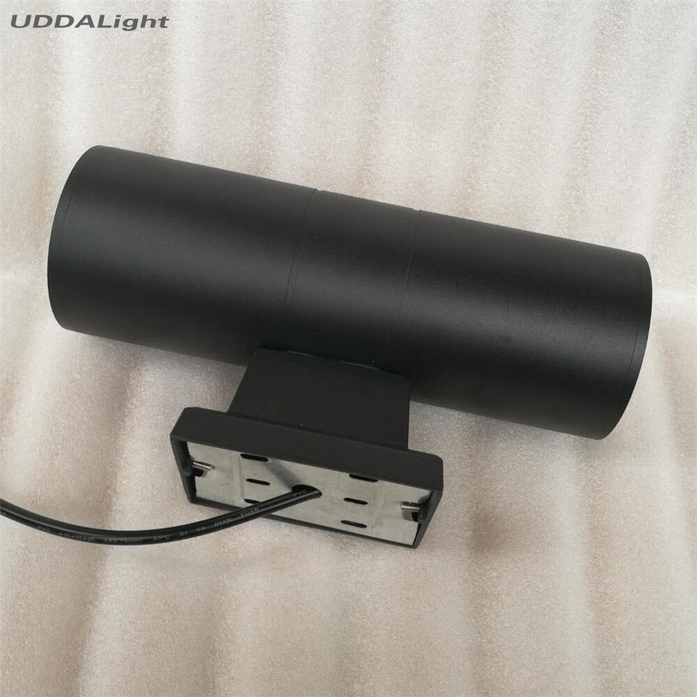 Led-Wand Im Freien Licht Up Down IP65 Lichter auf Die Wand Wasserdicht 20W Garten Veranda Schwarz Grau Außen Leuchte 90MM