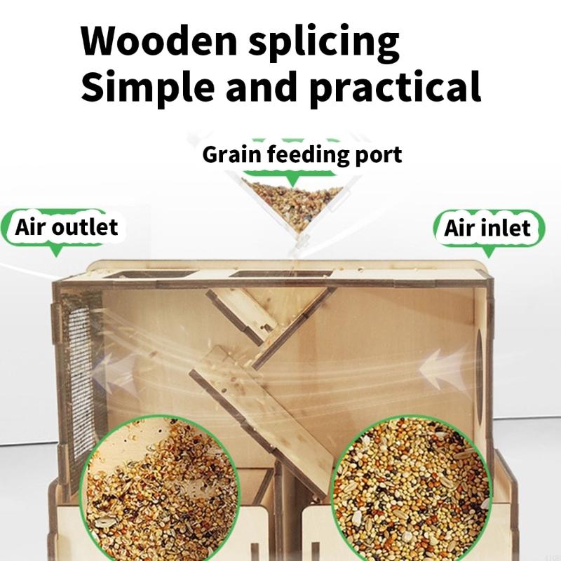 Bird Seed Blower Birdseed Husk Separator Box Quick Shelling Feed Grains Separator