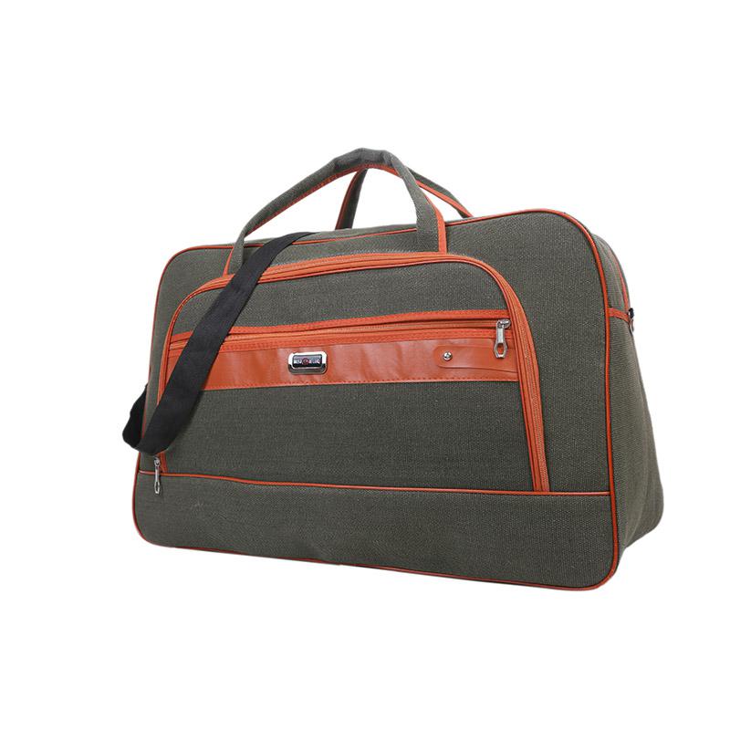 Saco de armazenamento de roupa de grande capacidade saco de viagem de lona saco de viagem transversal cubos de embalagem sacos grandes mujer: Green