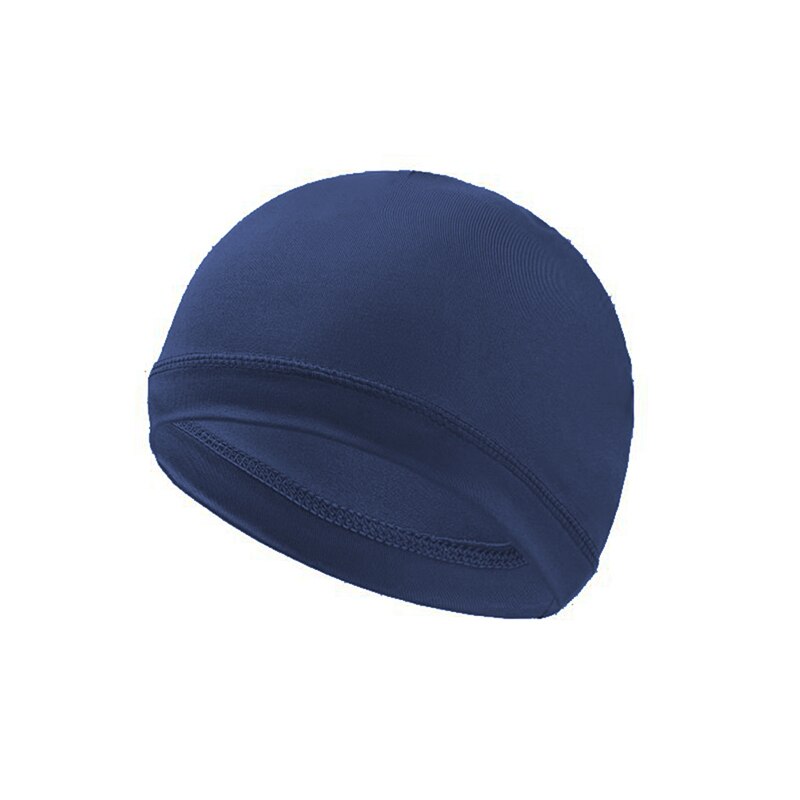 Mesh Riding Running Cap Motorhelm Innerlijke Cap Liner Sneldrogende Winddicht Rijden Kleine Doek Cap: navy blue