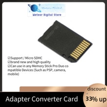 Adaptateur SDHC TF vers Memory Stick MS Pro Duo PSP, carte de conversion,