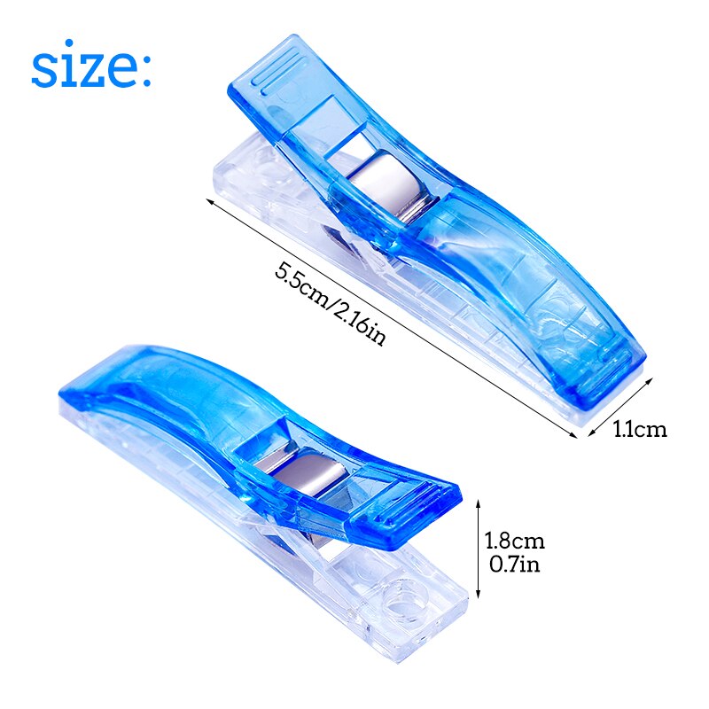 LMDZ 30/50PCS Multicolor Plastic Clips Fabric Clamps Sewing Clips Plastic Clamps Fabric Quilting Craft Sewing Knitting Clips