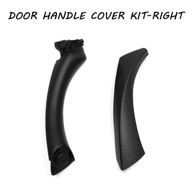 Right + left Car Interior Handle Inner Door Armrest Panel Pull Trim Cover For BMW 3 series E90 E91 328 325 330 318 335: Right Black Set
