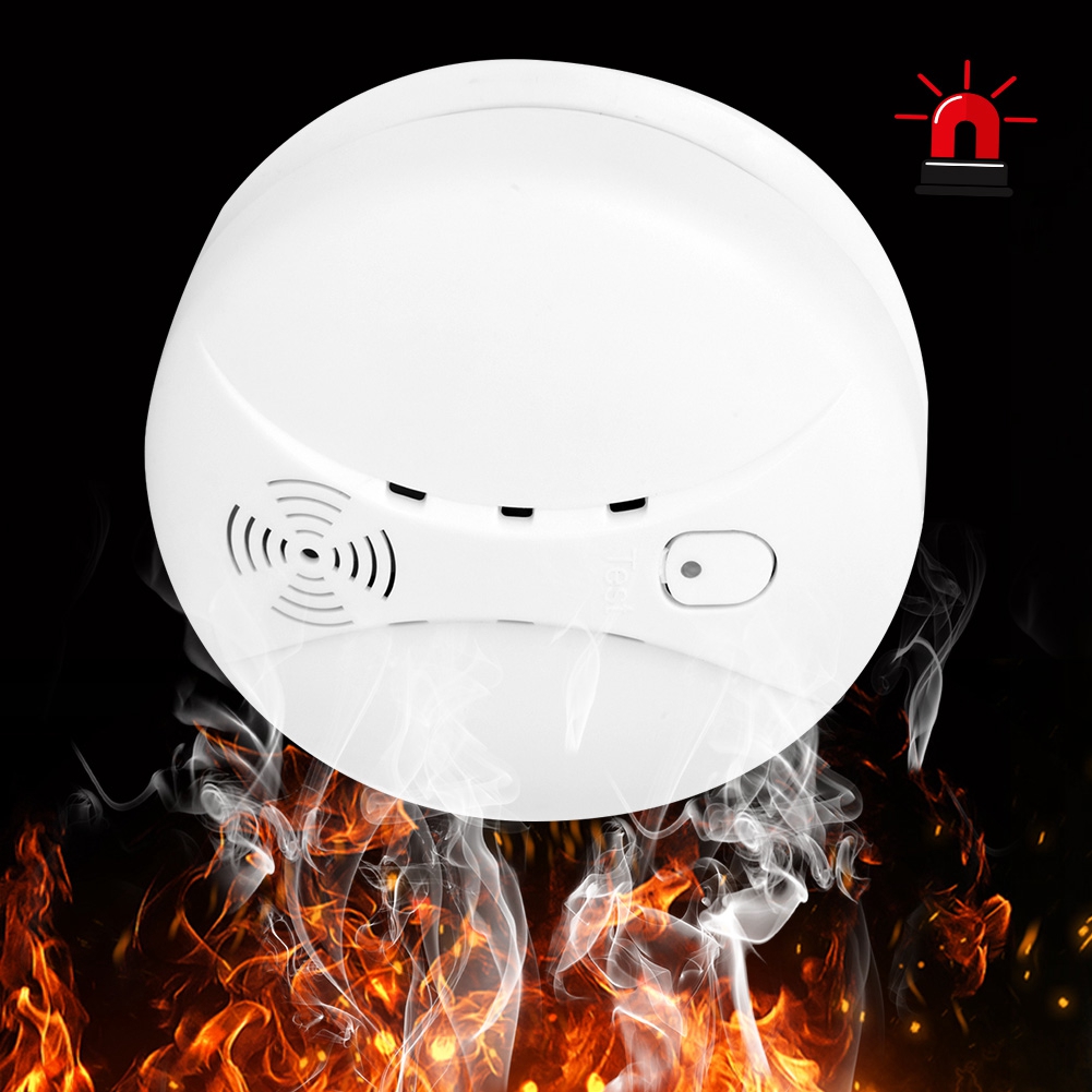 LED Intelligent Infrared Smoke Fire Detector Sensor Alarm Home Security Accessories