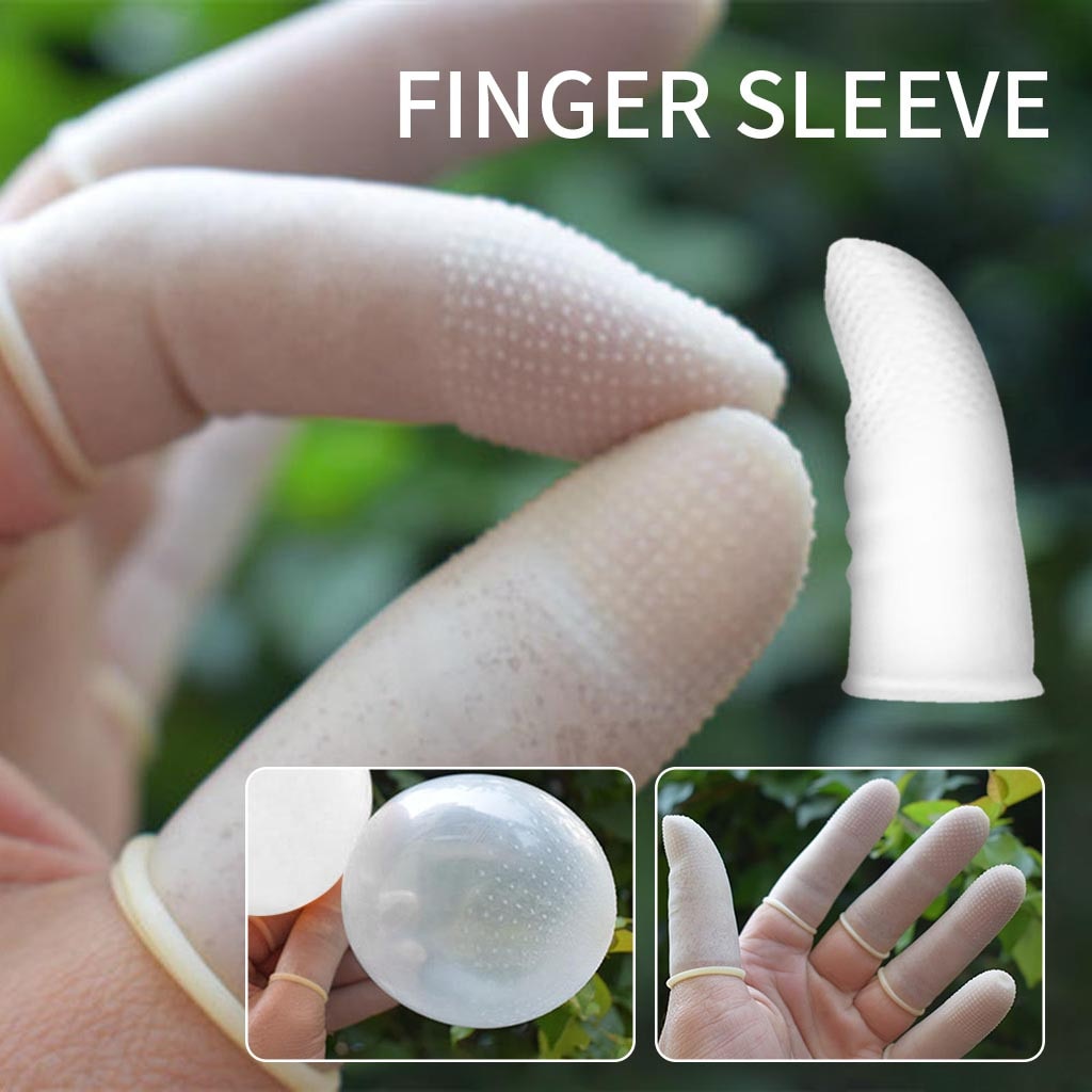 100Pcs Waterdichte Rubberen Latex Vinger Handschoenen Voor Afwas Wasserij Huishouden Vinger Babybedjes Vingertop Beschermende Disposable