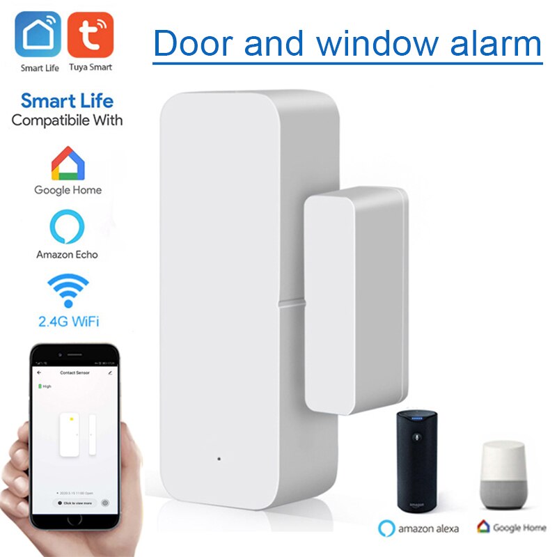 Smart WiFi Door Sensor Door Open /Closed Detectors Magnetic Switch Window Sensor Home Security Alert Security Alarm SP99