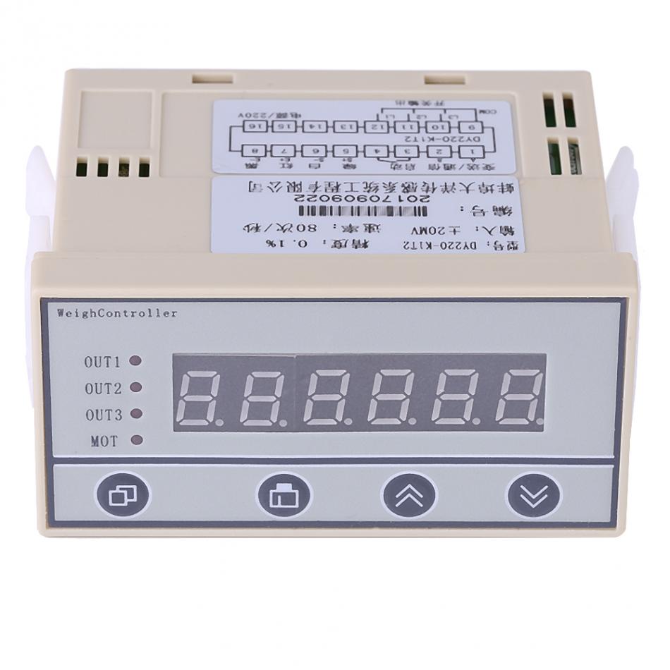 Weighing System Controller 220V High Accuracy Weighing Controller Weight Indicator 6-Digit LED Display