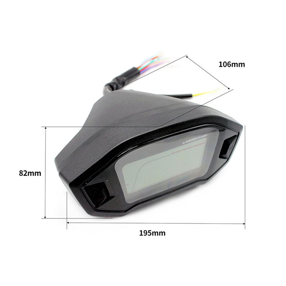 12V Motorcycle LCD Gauge Digital Indicator Speedometer waterproof Odometer Velocimetro meter For Honda Grom MSX 125 MSX125