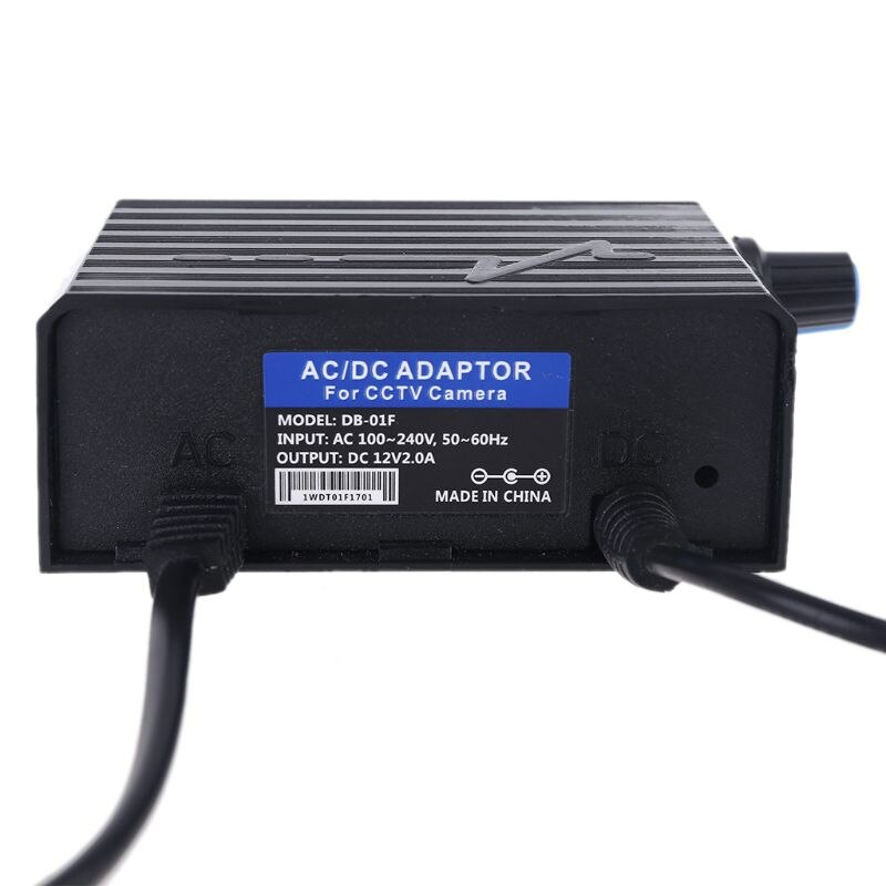 US Plug AC 100-240V to DC 12V 2A LED Light Fan Speed Control Dimmer ON OFF Switch Power Adapter Supply Charger