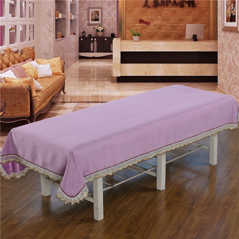 Premium Massage Tafel Lakens, Fijn Linnen, Schoonheidssalon Bed Cover. Geen Verkleuring, Geen Bal, Geen Krimp, Kant Zoom Type: Light Pink