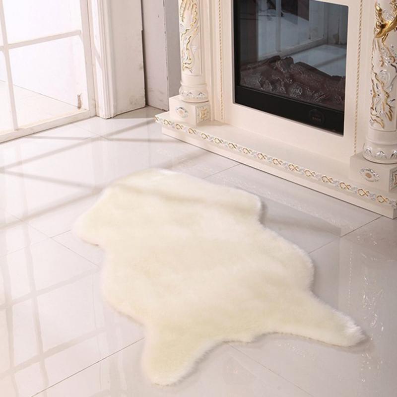 Thuis Faux Schapenhuid Tapijt Kantoor Decoratie Ultra Zachte Stoel Sofa Cover Tapijten Warm Harige Tapijt Zetel Pad Sofa vloerkleed